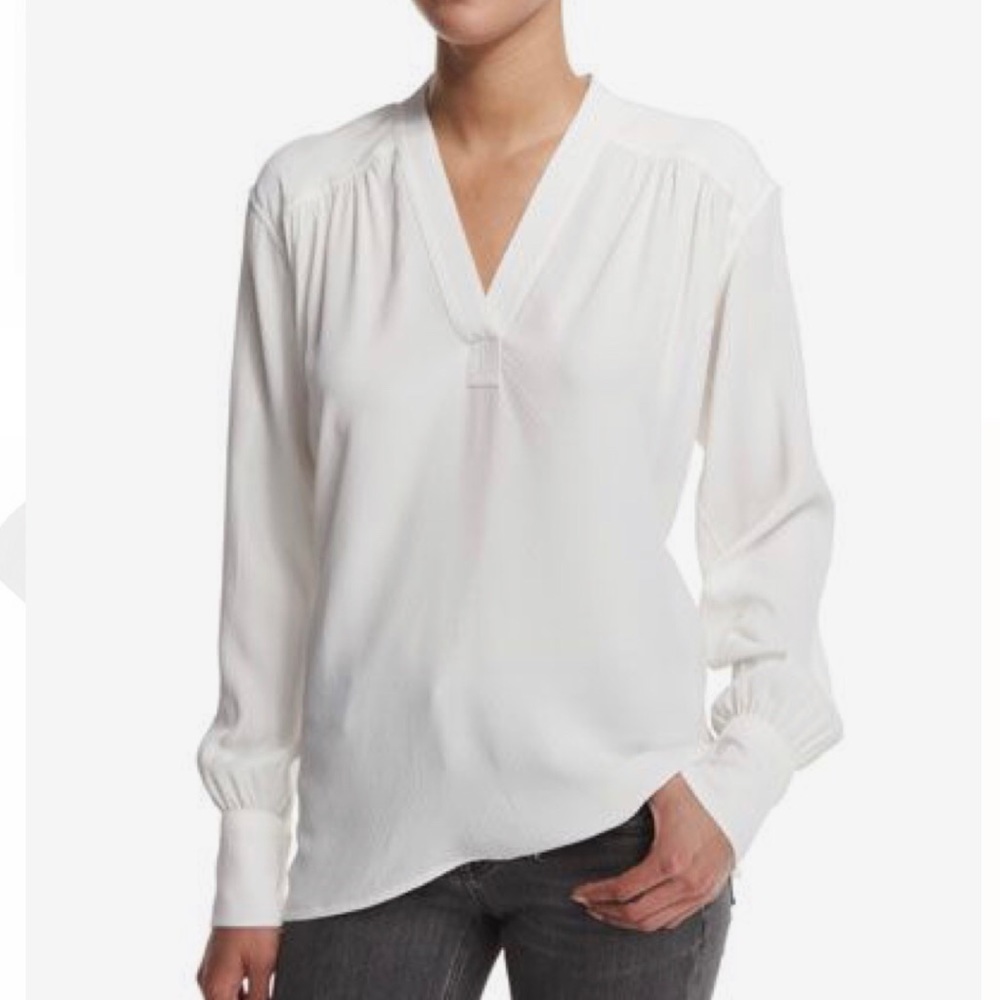 Helmut Lang Kimono CLR blouse in cream color XS
